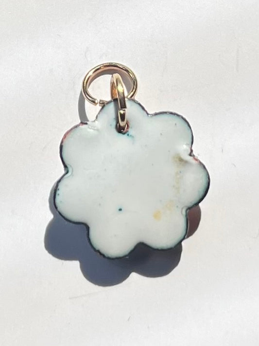 Mille fiore enamel pendant